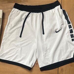 Nike Men's Athletic Shorts in White and Black